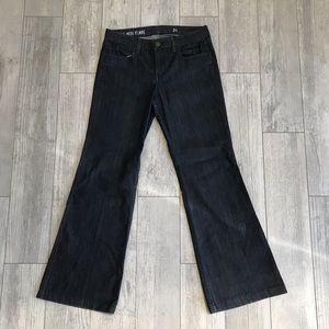 J. Crew High heel flare dark wash jeans size 31